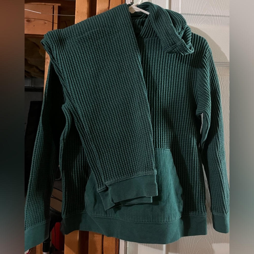 Cat & Jack Kids Green Waffle Knit Set
